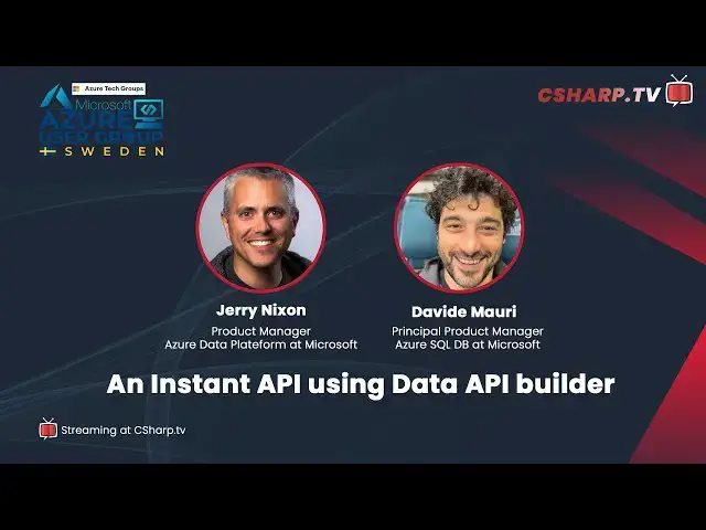 'Video thumbnail for An Instant API using Data API builder at Azure User Group Sweden'