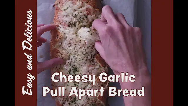 'Video thumbnail for Easy Cheesy Garlic Pull Apart Bread Recipe | Perfect Party Appetizer!'