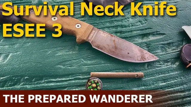 'Video thumbnail for Survival Neck Knife - ESEE 3'