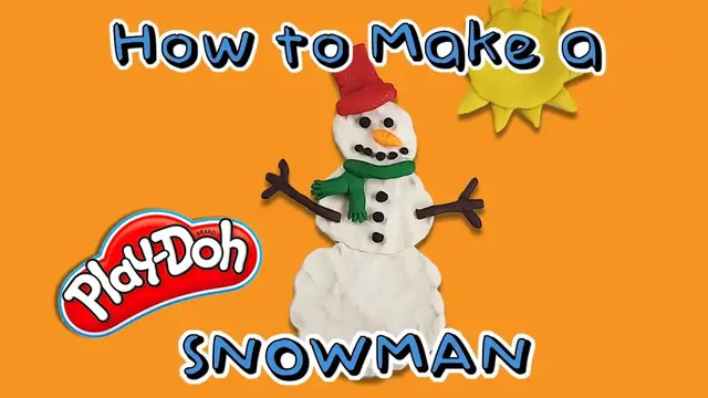 'Video thumbnail for How to Make a Snowman with Playdough'