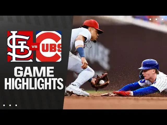 'Video thumbnail for St. Louis Cardinals at Chicago Cubs Full-Game Highlights! | 07/06/2025'