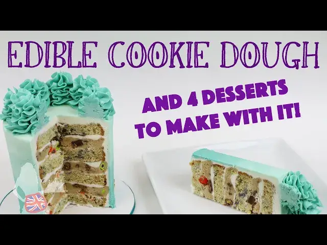'Video thumbnail for How To Make Edible Cookie Dough AND 4 Desserts To Make With It!'