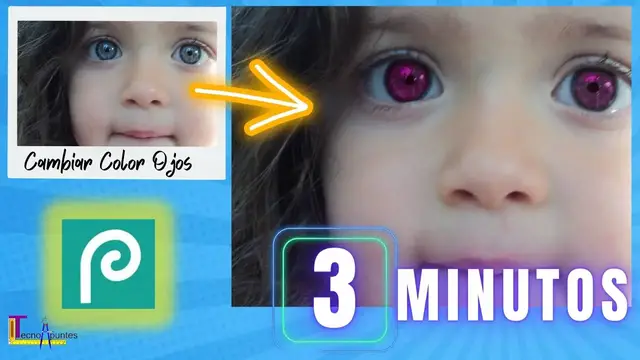'Video thumbnail for CAMBIAR COLOR OJOS en PHOTOPEA【MÁSCARA RÁPIDA】🔥'