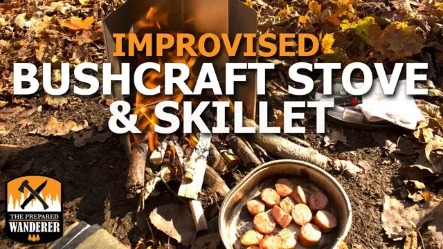 'Video thumbnail for Improvised Bushcraft Stove & Skillet'