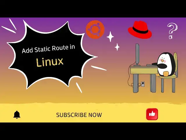 'Video thumbnail for How to Add Static Route in Linux |  Ubuntu & RHEL | ip route add Command Explained'