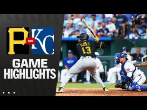 'Video thumbnail for Pittsburgh Pirates at Kansas City Royals Full-Game Highlights! | 07/09/2025'