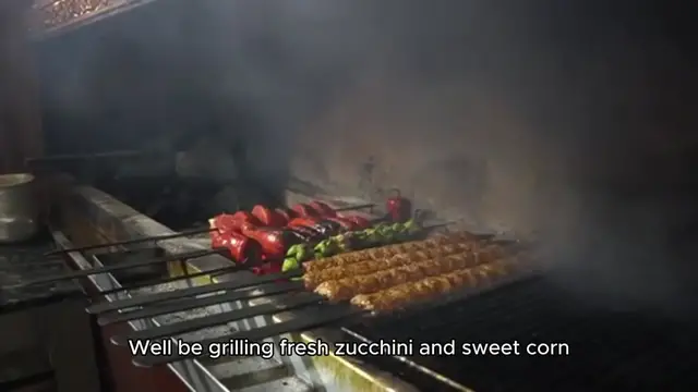 'Video thumbnail for Grilled Zucchini Corn Orzo Salad'