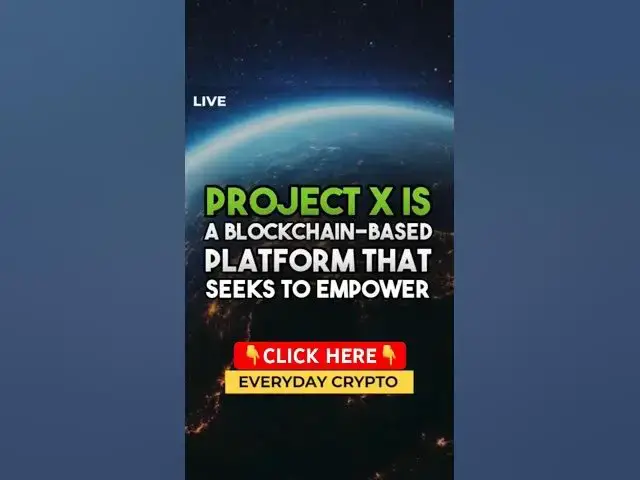 'Video thumbnail for Project X | Crypto Presale #cryptocurrency #crypto #presale #memecoin #everyday-crypto'