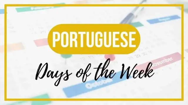 'Video thumbnail for Spell and Pronounce Days of the Week in Portuguese'