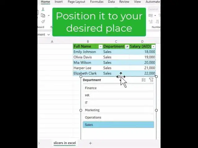 'Video thumbnail for How to Add Slicers in Excel'