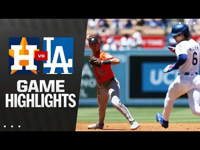 'Video thumbnail for Houston Astros at Los Angeles Dodgers Full-Game Highlights! | 07/06/2025'