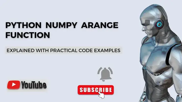'Video thumbnail for Python Numpy Arange Function | Python Code Examples | Python Tutorial'