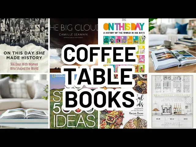 'Video thumbnail for THE BEST TYPES OF COFFEE TABLE BOOKS - Stylish & Conversational Coffee Table Books'