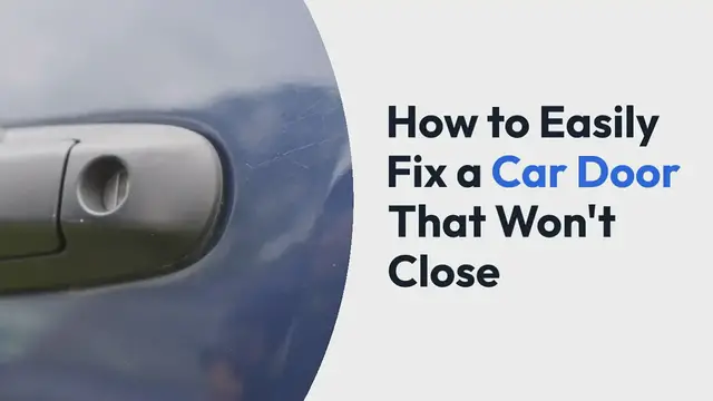 'Video thumbnail for How to Easily Fix a Car Door That Won't Close'