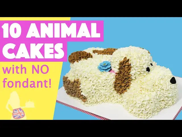 'Video thumbnail for 10 EASY Animal Cake Techniques with NO Fondant'