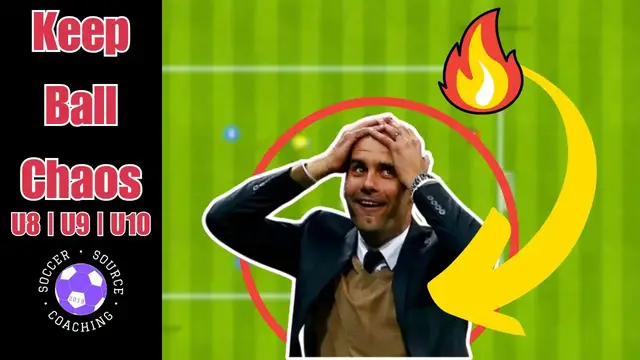 'Video thumbnail for Keep Ball Chaos Possession Soccer/ Football Drill ⚽️ U8, U9, U10'