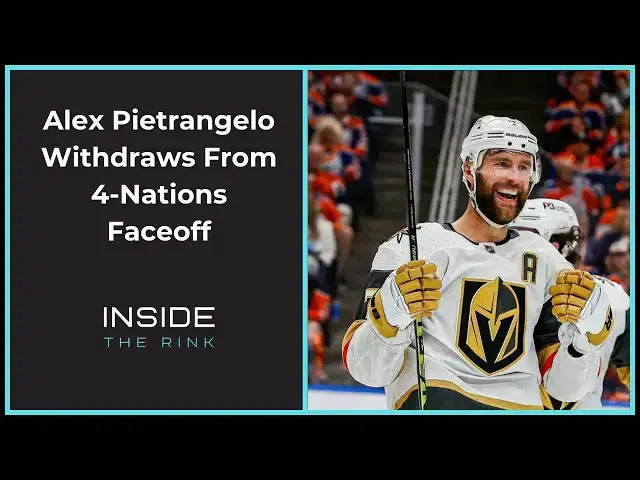 'Video thumbnail for ITR: Alex Pietrangelo Withdraws From 4-Nations Faceoff'