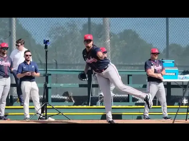 'Video thumbnail for Angel Perdomo Throws Bullpen Session with Atlanta Braves! (2025 MLB Spring Training)'