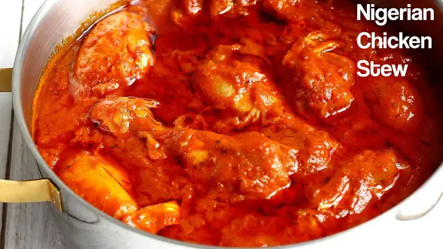 'Video thumbnail for Nigerian Chicken Stew Recipe | EASY Tomato stew'