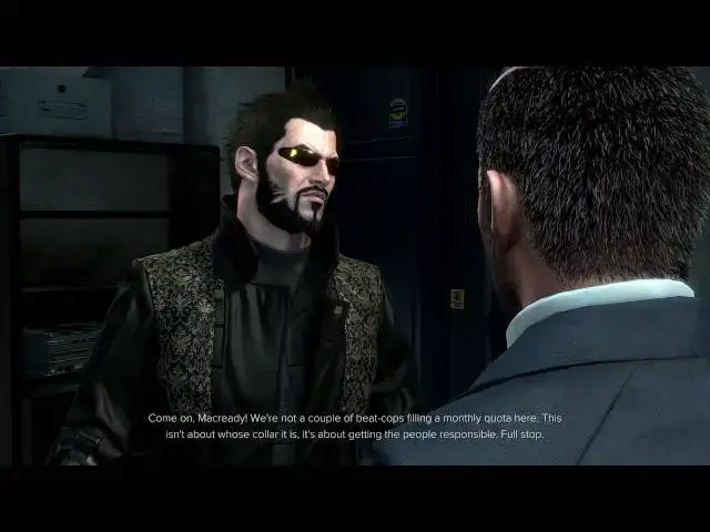 'Video thumbnail for Deus Ex: Mankind Divided - Checking Out TF29: Duncan MaCready Dialogue Choices '3 Ex Wives' PS4'
