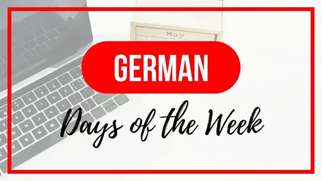 'Video thumbnail for Days of the Week in German (Spell and Pronounce)'