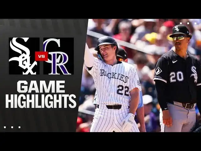 'Video thumbnail for Chicago White Sox at Colorado Rockies Full-Game Highlights! | 07/06/2025'