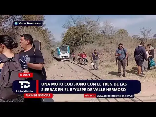 'Video thumbnail for Un joven en estado crítico tras chocar su moto contra el Tren de Las Sierras'