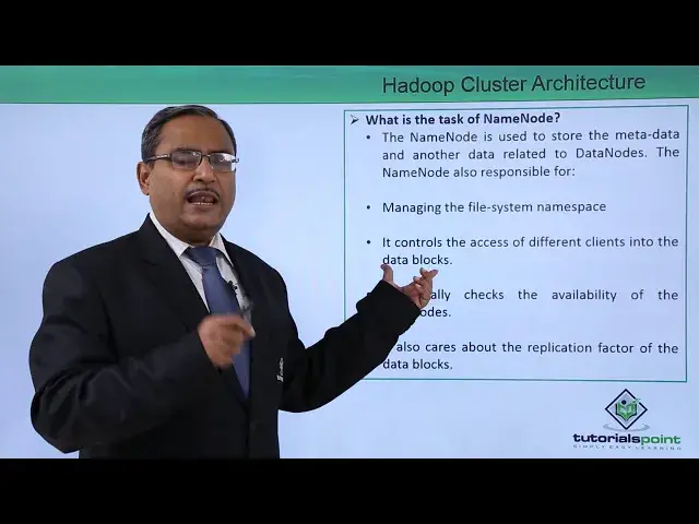 'Video thumbnail for Hadoop Cluster Architecture'