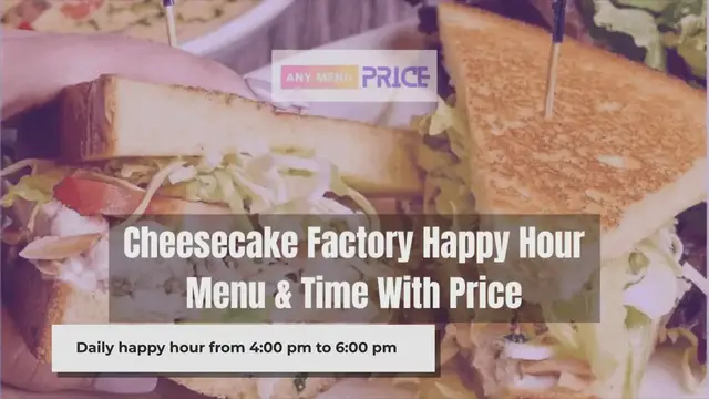 'Video thumbnail for Cheesecake Factory Happy Hour Menu & Time With Prices in 2024'