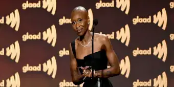 'Video thumbnail for Video: Cynthia Erivo Accepts GLAAD's Stephen F. Kolzak Award'