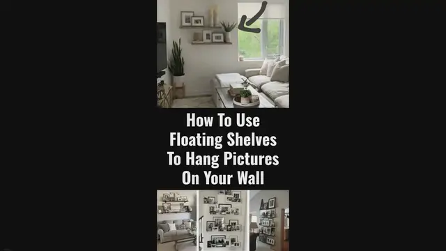 'Video thumbnail for Picture and Shelf Arrangements on Walls - Family Photo Wall Ideas & Examples'