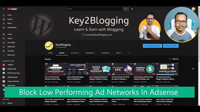 'Video thumbnail for How to Block Low CPC Ads in AdSense _ Block Low performing Ad Network _ Boost CPC'