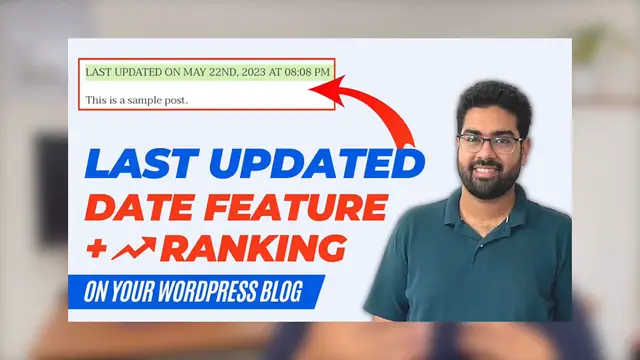 'Video thumbnail for Add _Last Updated Date_ Feature On Your WordPress Blog Post ➕ Grow Blog Rank On Google 😲'