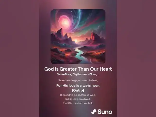 'Video thumbnail for God Is Greater Than Our Heart, and Knows All Things'