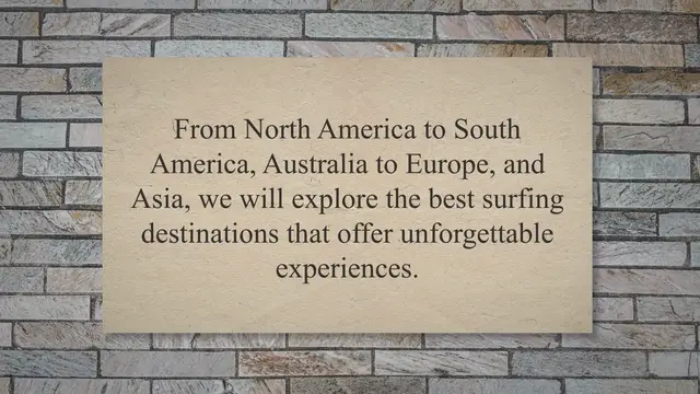 'Video thumbnail for Riding the Waves: A Tour of the World's 55 Stunning Surfing Beaches'
