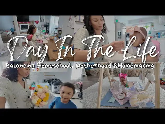 'Video thumbnail for Day In The Life of a Busy Mom: Balancing Homeschool, Motherhood & Homemaking'
