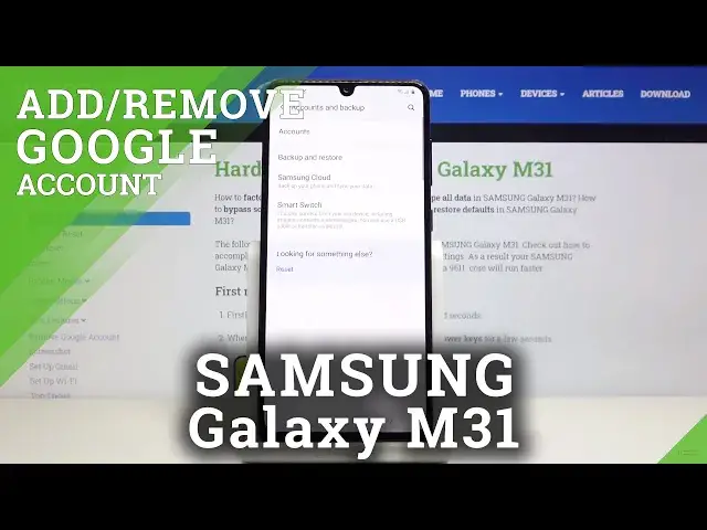 'Video thumbnail for How to Add Google Account on SAMSUNG GALAXY M31 - Remove Google Account'