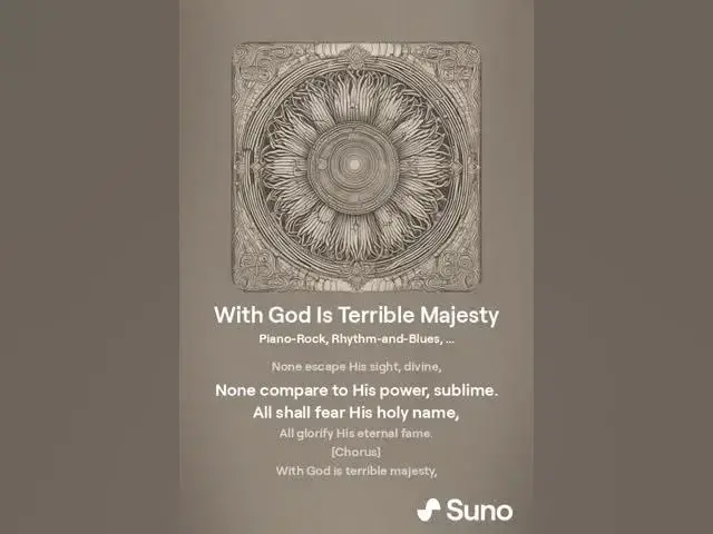 'Video thumbnail for With God Is Terrible Majesty: Unmatched Authority and Holiness'