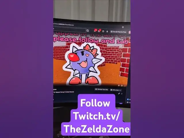 'Video thumbnail for Zelda streams on Twitch now! #announcement #twitch'