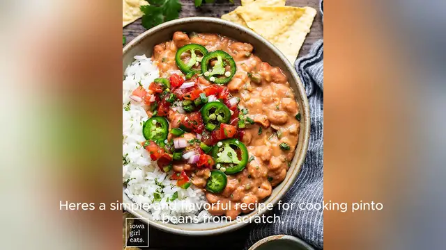 'Video thumbnail for pinto bean recipe'