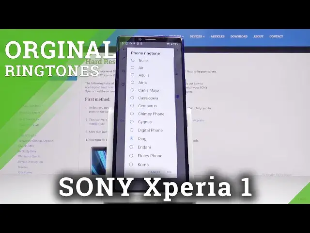'Video thumbnail for How to Change Ringtone in SONY Xperia 1 – Find Ringtone List'