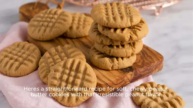'Video thumbnail for peanut butter cookie recipe'