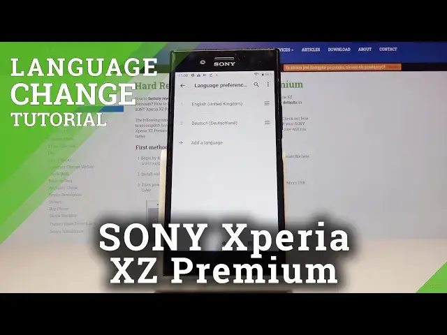 'Video thumbnail for How to Change Language in SONY Xperia XZ Premium – Find Language List'