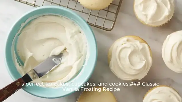 'Video thumbnail for vanilla frosting recipe'
