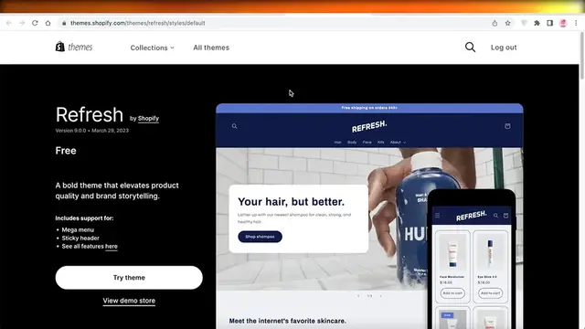 'Video thumbnail for How To Design Refresh Theme On Shopify'