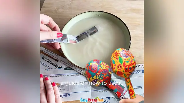 'Video thumbnail for paper mache recipe'