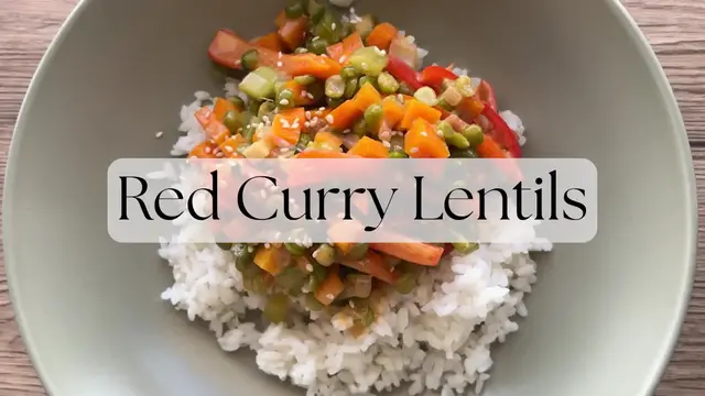 'Video thumbnail for Red Curry Lentils'