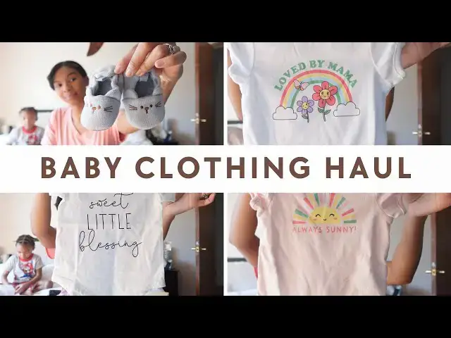 'Video thumbnail for Mini Baby Clothing Haul, Baby Gender Reveal and Sneak Peek At Home Gender Test Review'