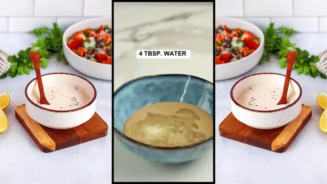 'Video thumbnail for 🥄 Easy Tahini Dressing 🍋'