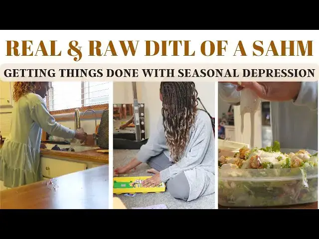 'Video thumbnail for Raw Day In The Life of A Stay At Home Mom: Cleaning, Cooking, Laundry & Working on a rough day!'
